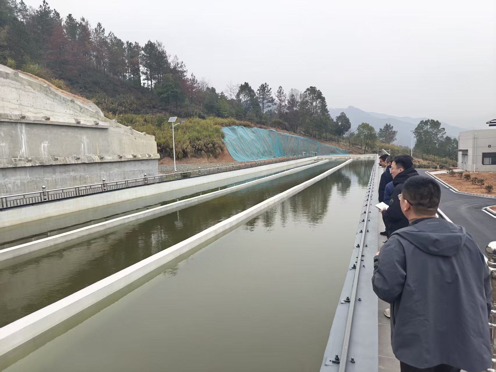 今年投入试运行的黄材水厂。受访者供图