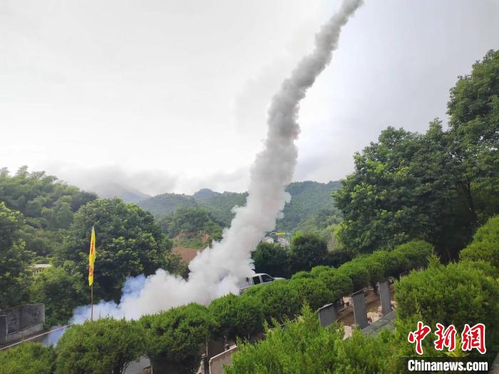 受高温影响浙江开展大规模人工增雨助力抗旱降温