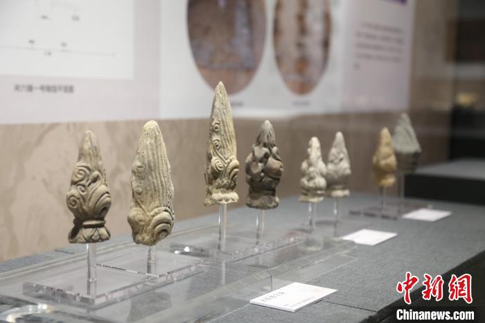 “国音承祚—宋六陵考古成果展”上展出的出土遗物 杭州西湖博物馆总馆供图 “国音承祚—宋六陵考古成果展”上展出的出土遗物 杭州西湖博物馆总馆供图