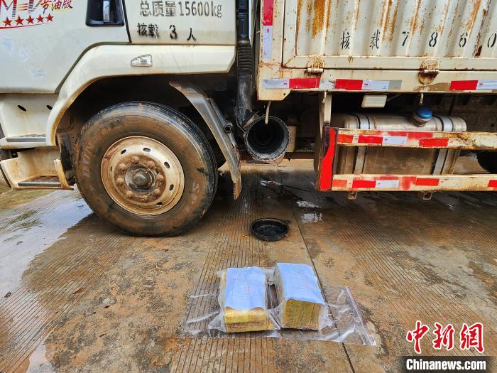 图为案件现场。 清水河出入境边防检查站供图 图为案件现场。 清水河出入境边防检查站供图