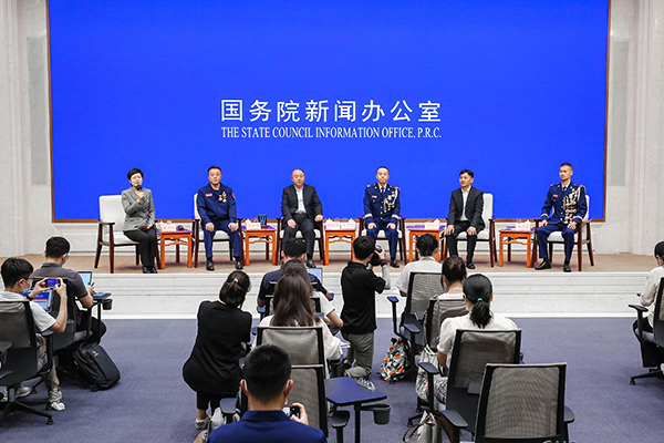 记者见面会现场。